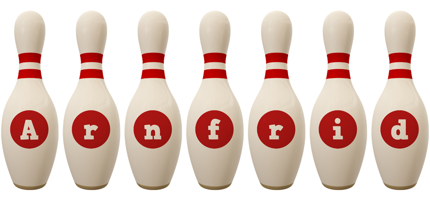 Arnfrid bowling-pin logo
