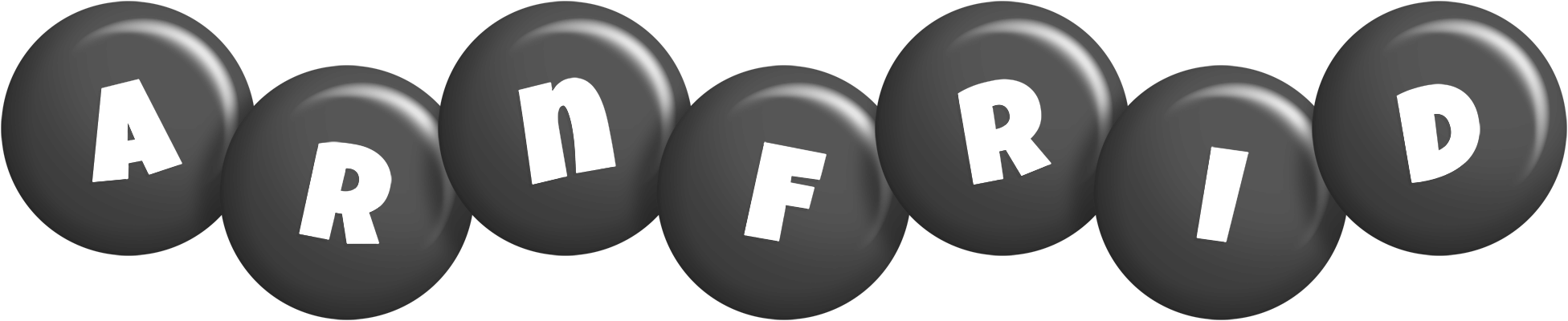 Arnfrid candy-black logo