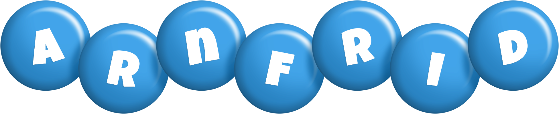 Arnfrid candy-blue logo