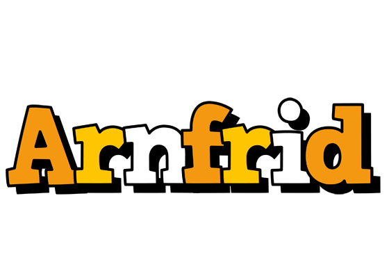 Arnfrid cartoon logo