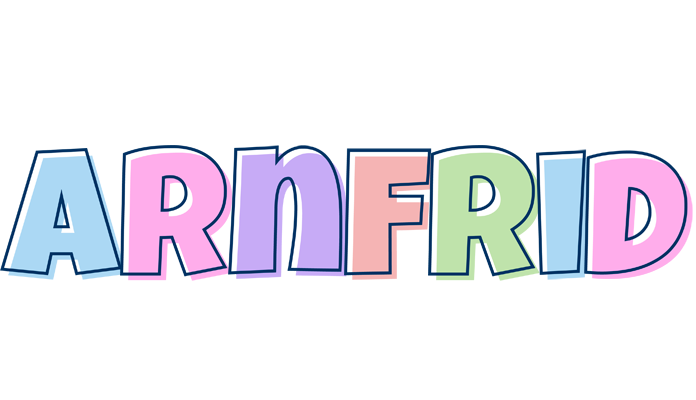 Arnfrid pastel logo