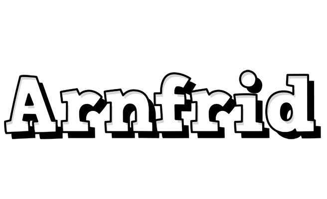 Arnfrid snowing logo