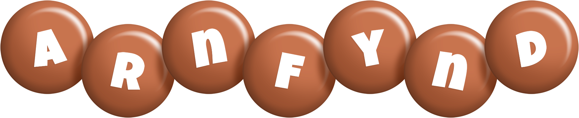 Arnfynd candy-brown logo