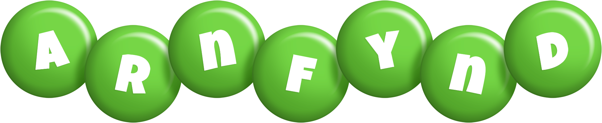 Arnfynd candy-green logo