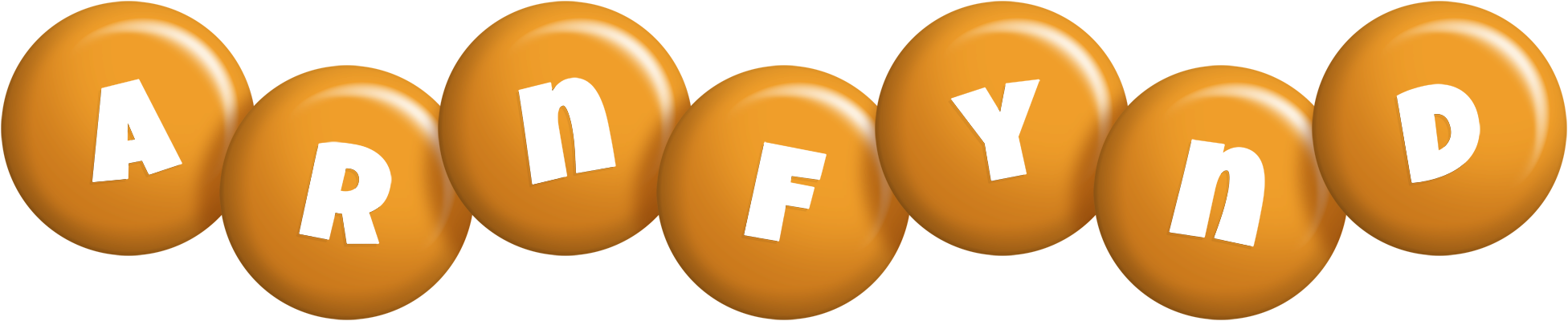 Arnfynd candy-orange logo