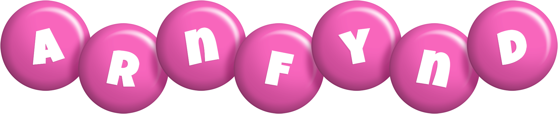 Arnfynd candy-pink logo