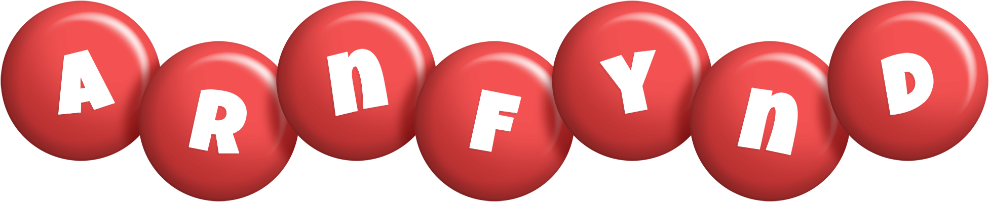 Arnfynd candy-red logo