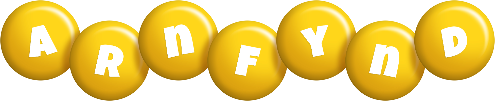 Arnfynd candy-yellow logo