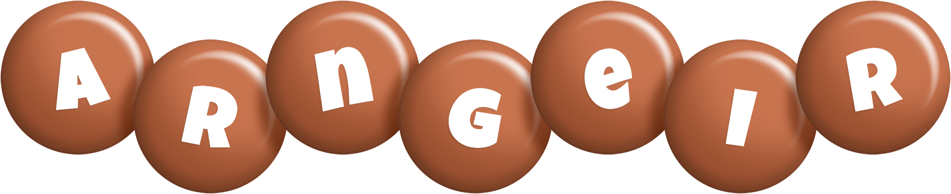 Arngeir candy-brown logo