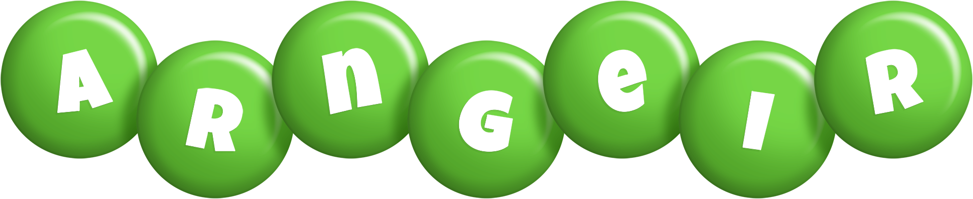 Arngeir candy-green logo