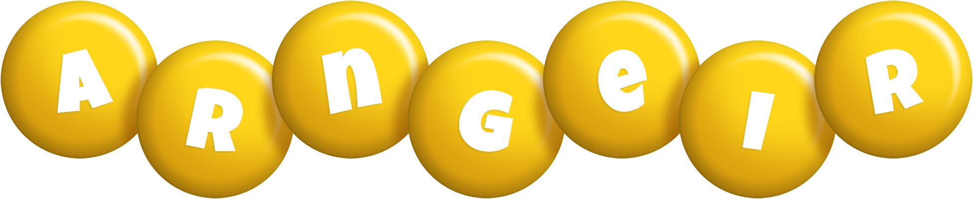 Arngeir candy-yellow logo