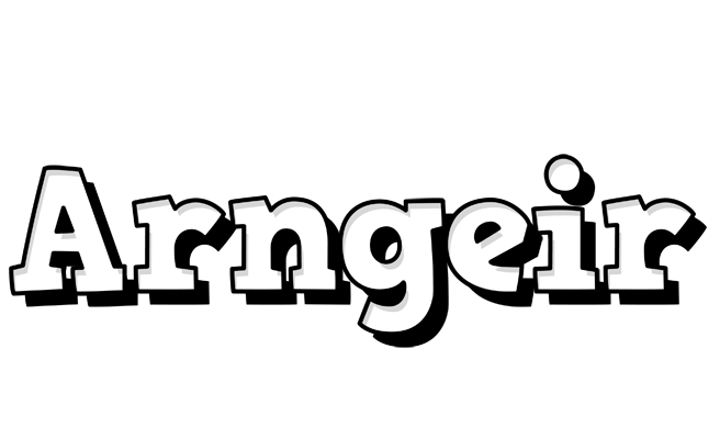 Arngeir snowing logo