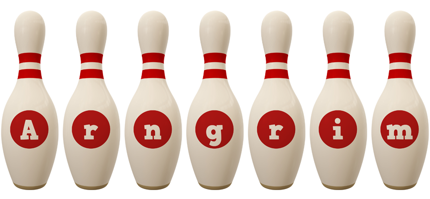 Arngrim bowling-pin logo