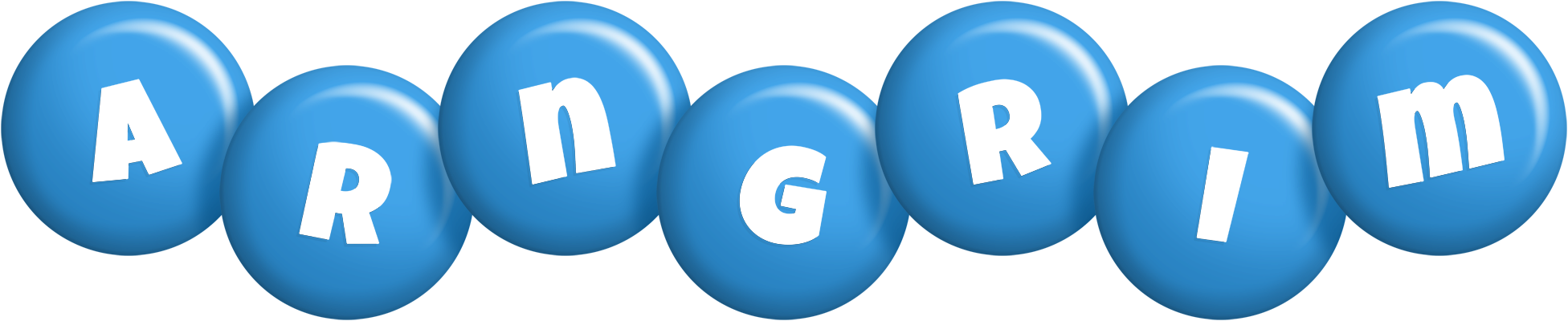 Arngrim candy-blue logo