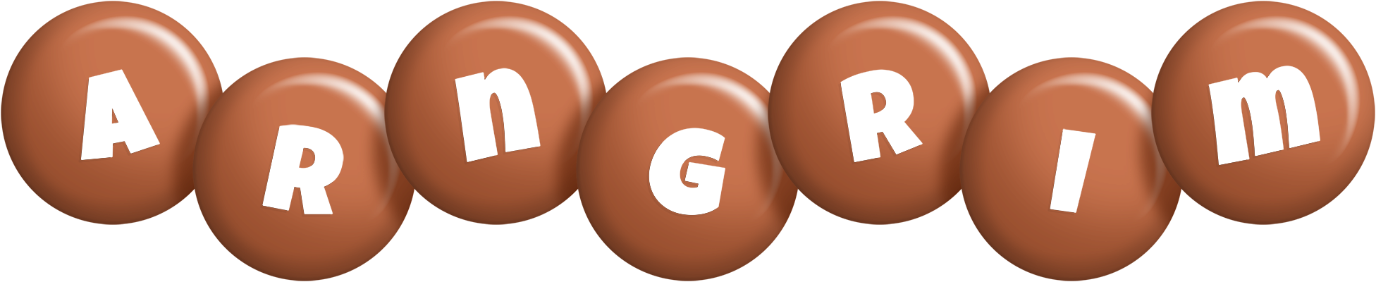 Arngrim candy-brown logo