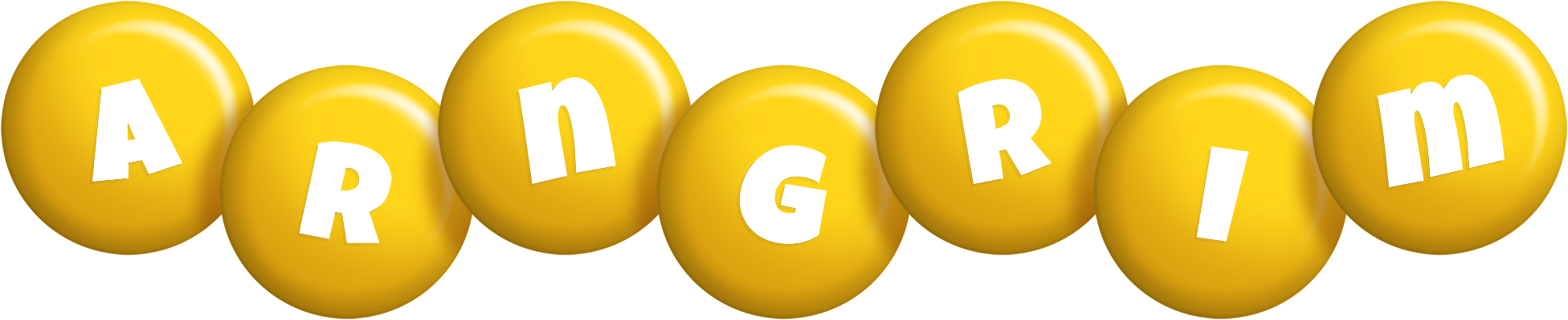 Arngrim candy-yellow logo