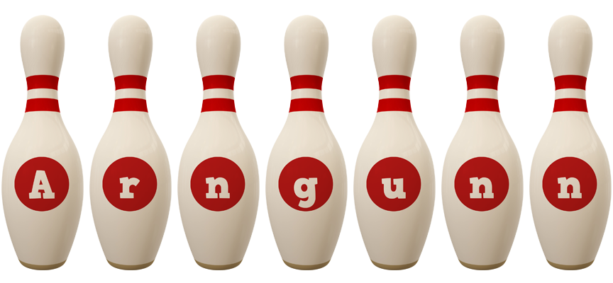 Arngunn bowling-pin logo