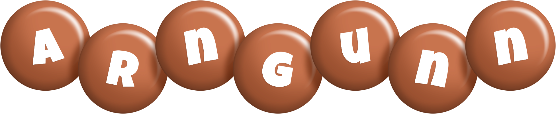 Arngunn candy-brown logo