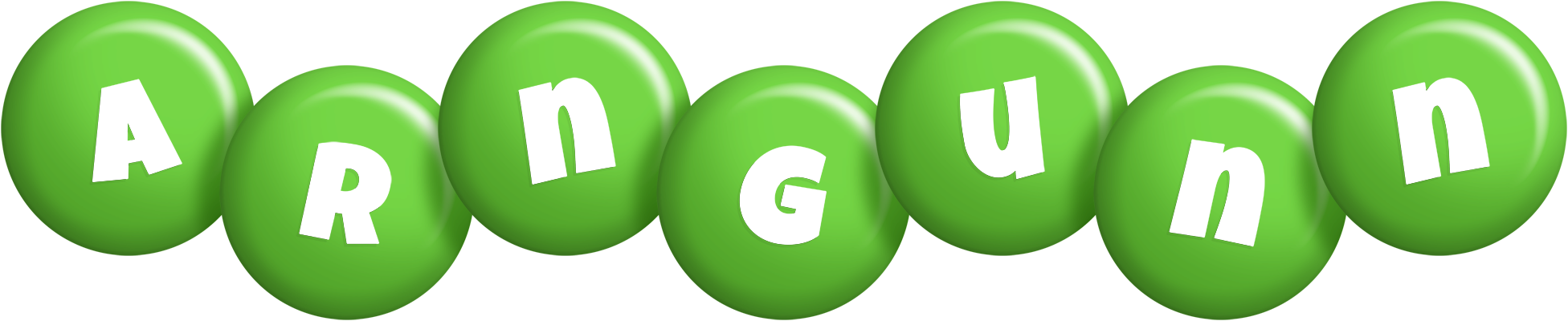 Arngunn candy-green logo