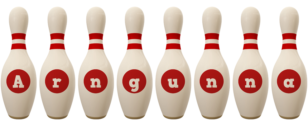 Arngunna bowling-pin logo