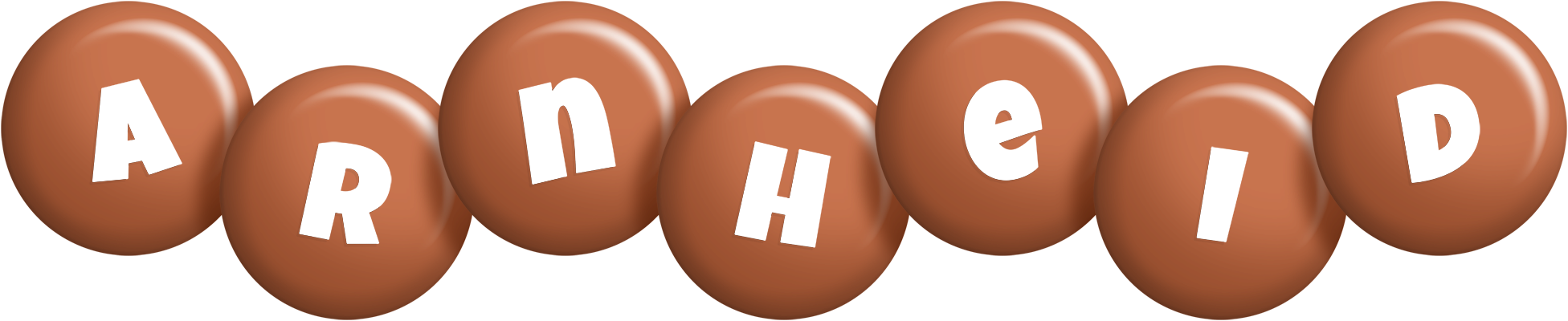 Arnheid candy-brown logo