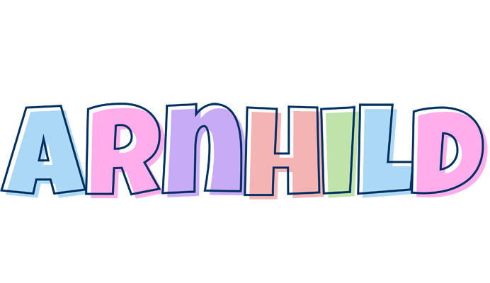 Arnhild pastel logo