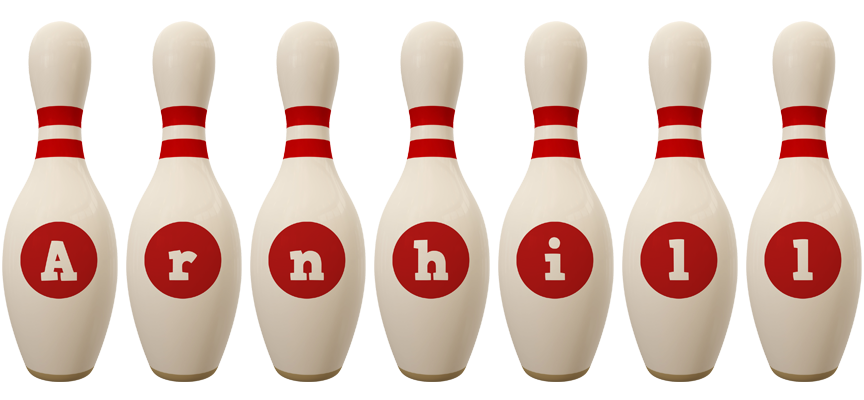Arnhill bowling-pin logo