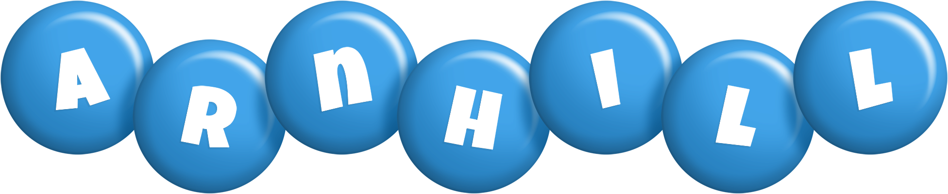 Arnhill candy-blue logo