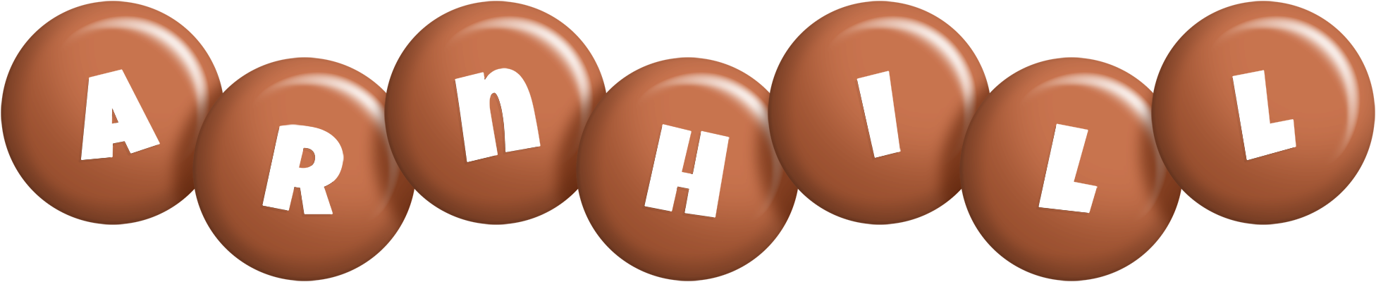 Arnhill candy-brown logo