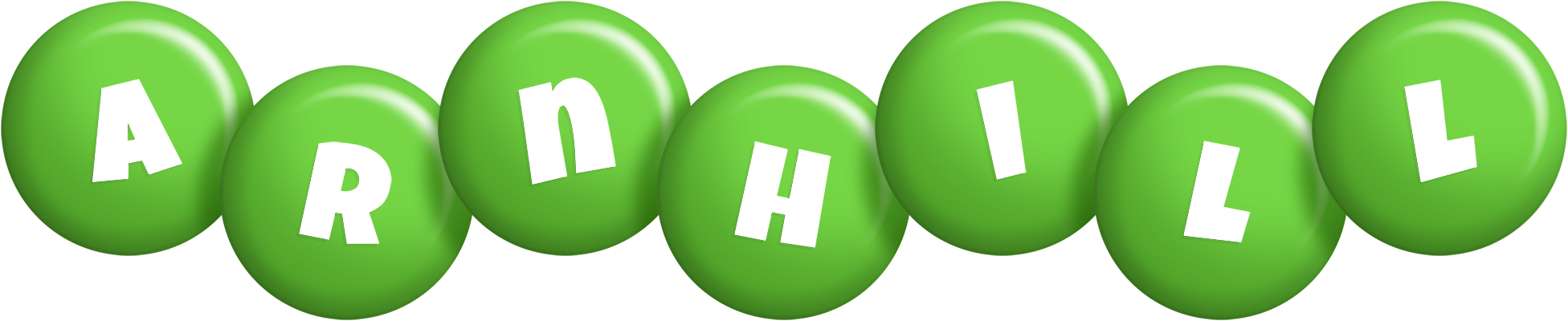 Arnhill candy-green logo