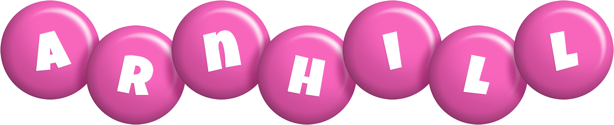 Arnhill candy-pink logo