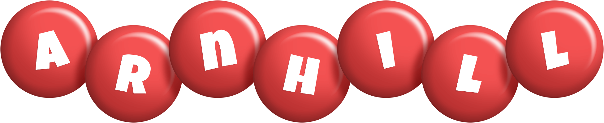 Arnhill candy-red logo