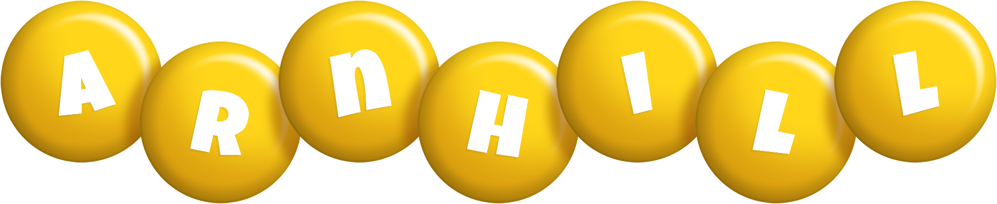 Arnhill candy-yellow logo