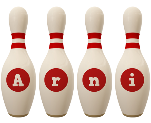 Arni bowling-pin logo