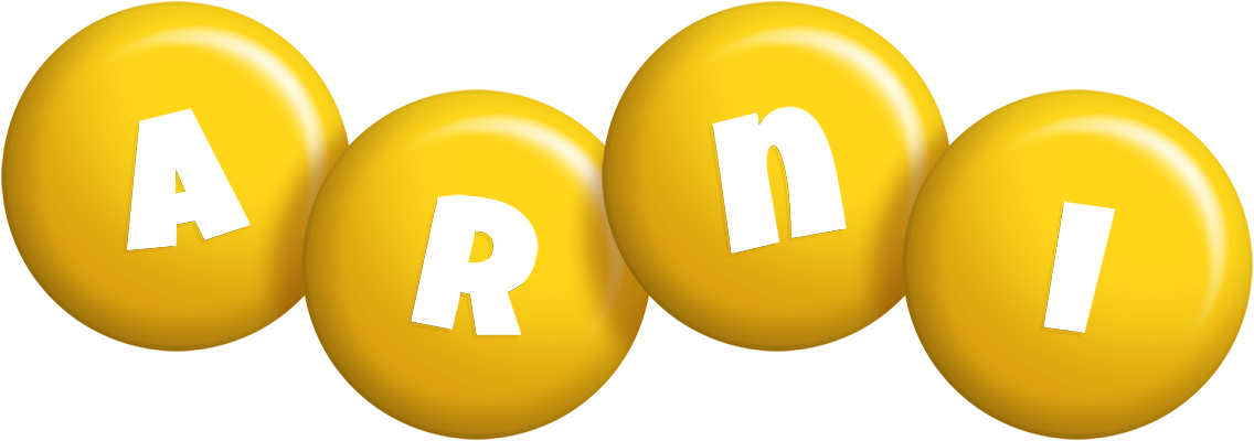 Arni candy-yellow logo
