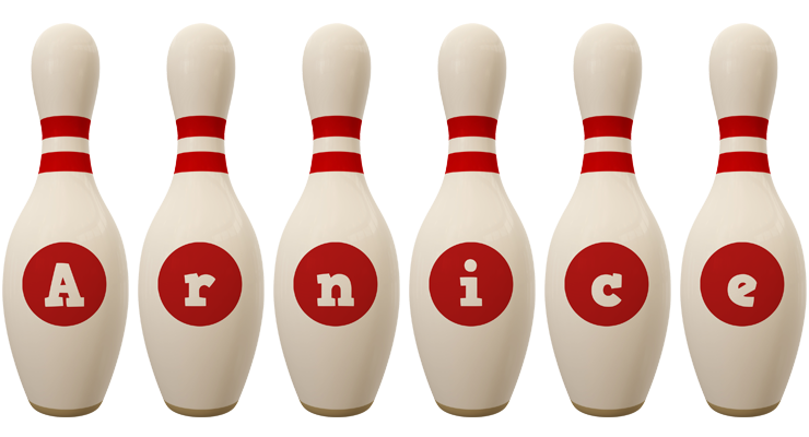 Arnice bowling-pin logo