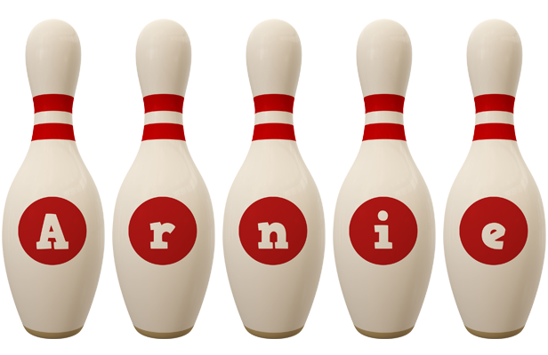 Arnie bowling-pin logo