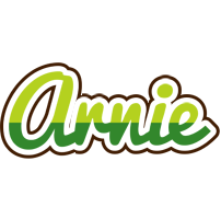 Arnie golfing logo