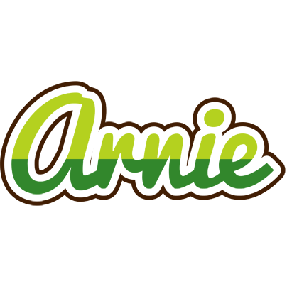 Arnie golfing logo