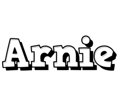 Arnie snowing logo