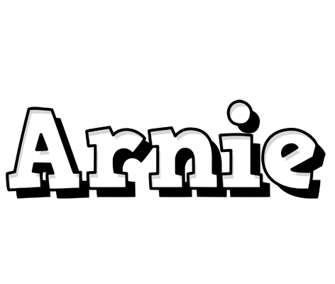 Arnie snowing logo