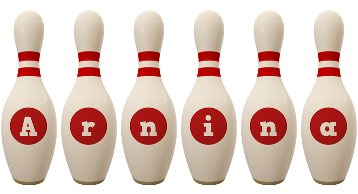 Arnina bowling-pin logo