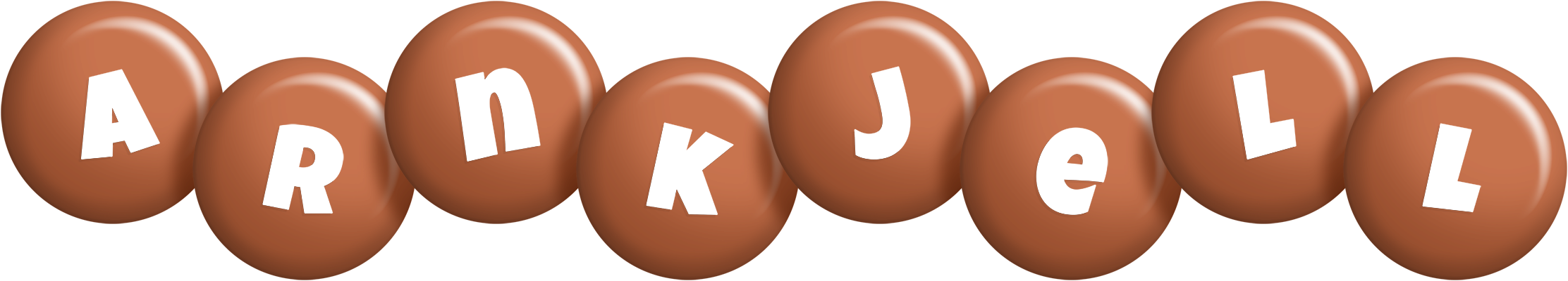 Arnkjell candy-brown logo