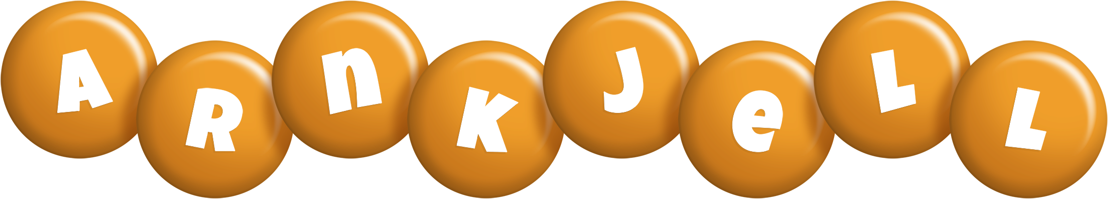 Arnkjell candy-orange logo