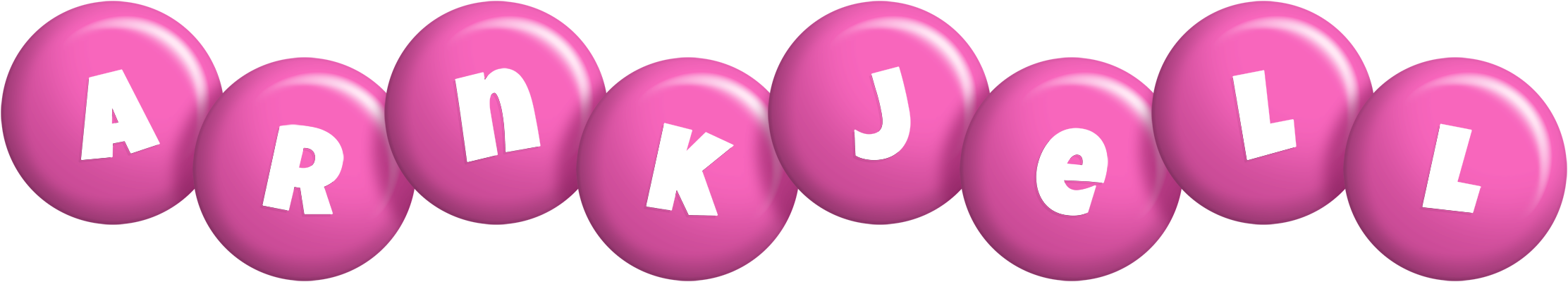 Arnkjell candy-pink logo