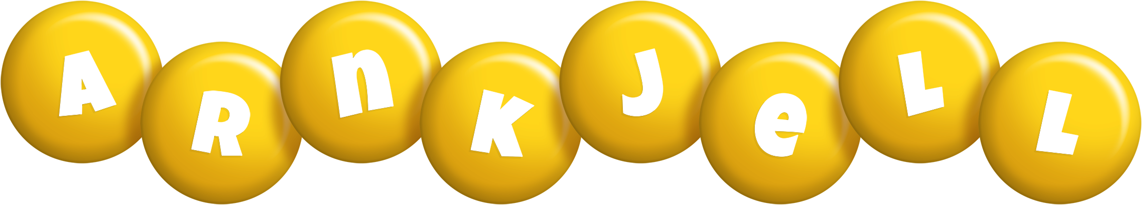 Arnkjell candy-yellow logo