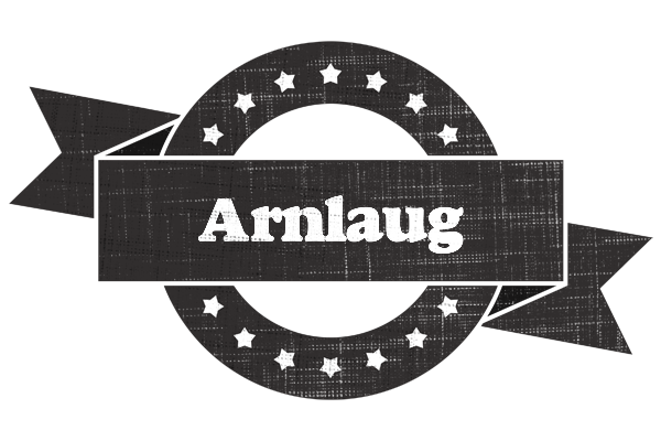 Arnlaug grunge logo