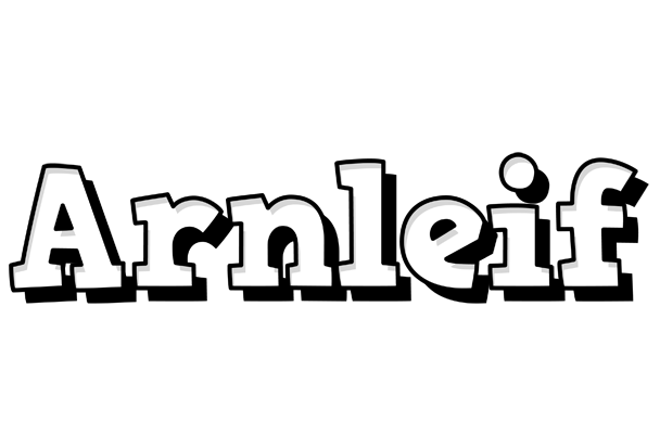 Arnleif snowing logo