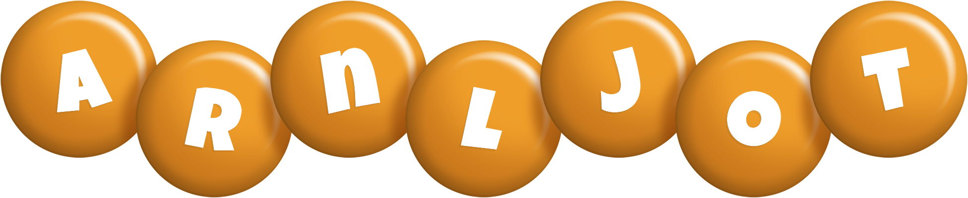 Arnljot candy-orange logo