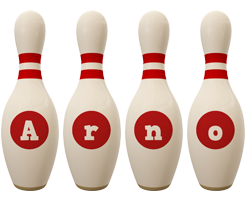 Arno bowling-pin logo